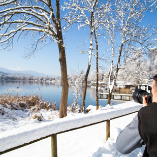 Fotograf. Winter in Pörtschach