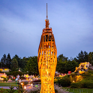 Minimundus bei Nacht