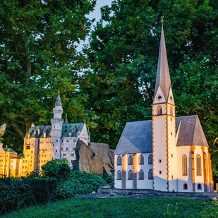 Minimundus bei Nacht