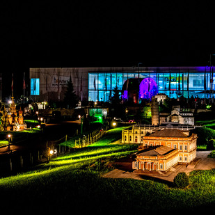 Minimundus bei Nacht
