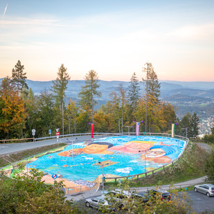 3D Kunstwerk am Pyramidenkogel