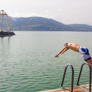 Schwimmen am See