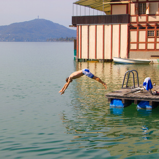 Schwimmen am See