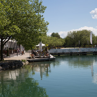 Blick auf Villa Lido