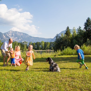 Familie mit Hund