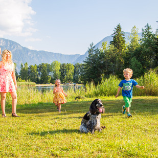 Familie mit Hund