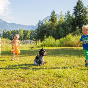 Familie mit Hund