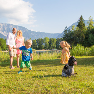 Familie mit Hund