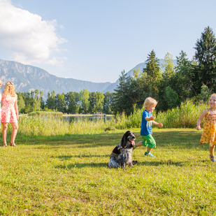 Familie mit Hund