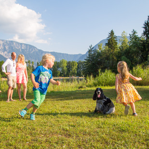 Familie mit Hund