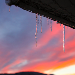 Eiszapfen an Bord