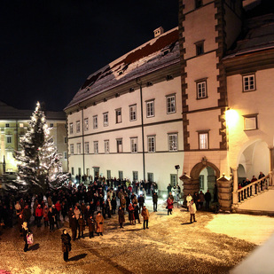 Weihnachten Landhaushof