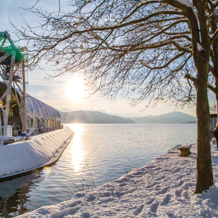 Sonnenbucht im Winter